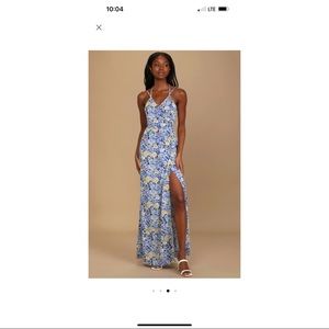 NWT “Here to be happy floral print wrap dress”